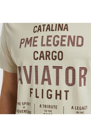 PME Legend Short sleeve r-neck o e jersey 7013 Bone white