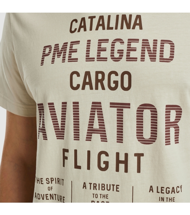 PME Legend Short sleeve r-neck o e jersey 7013 Bone white