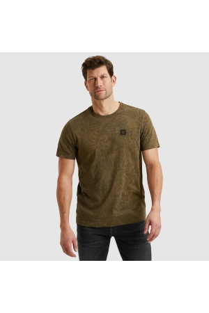 PME Legend Short sleeve r-neck slub jersey ao 8035 Beech