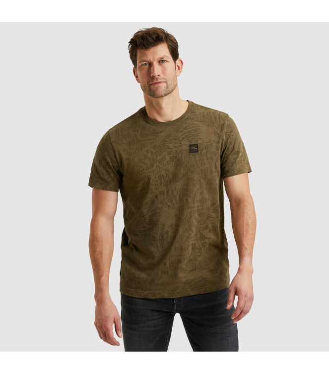 PME Legend Short sleeve r-neck slub jersey ao 8035 Beech