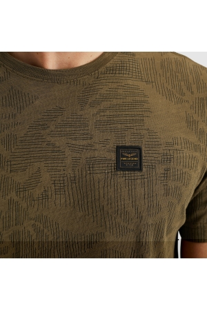 PME Legend Short sleeve r-neck slub jersey ao 8035 Beech