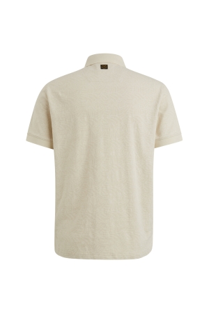 PME Legend Short sleeve polo Jacquard jersey 7013 Bone white