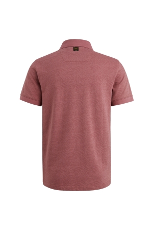PME Legend Short sleeve polo Jacquard jersey 4021 Dry rose