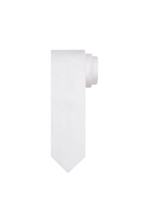 Profuomo TIE SILK WOVEN WHITE White