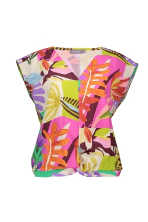 Geisha Top 000150 Yellow/pink