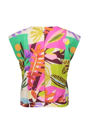 Geisha Top 000150 Yellow/pink