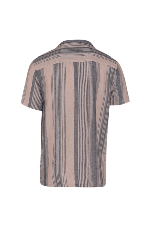 Supply en Co Raff Shirt Ss Stripe Structure 190 Pebble