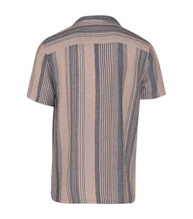 Supply en Co Raff Shirt Ss Stripe Structure 190 Pebble