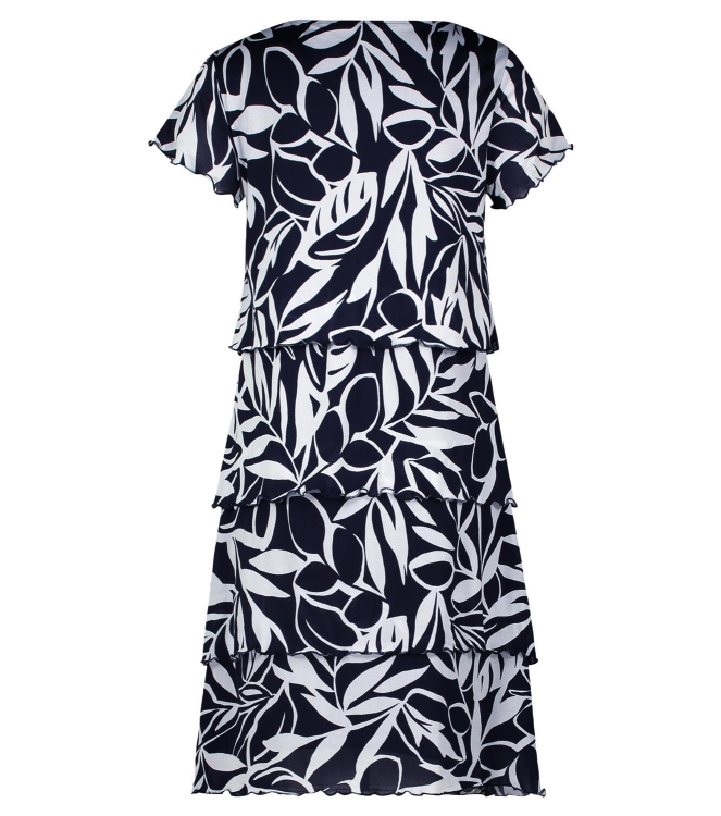 Betty Barclay Kleid Kurz 1/2 Arm 8813 Dark blue/cream