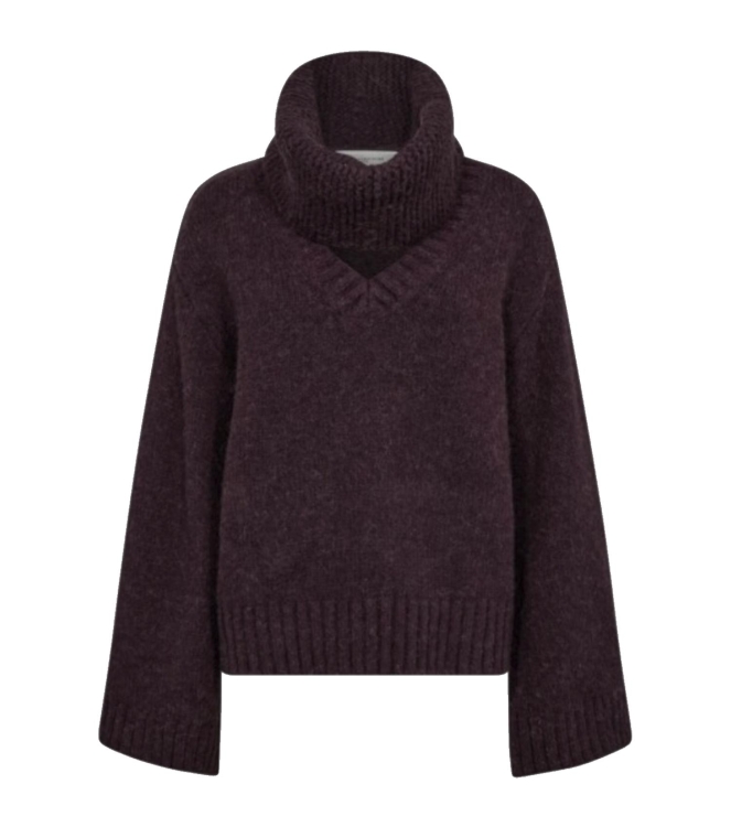 Copenhagen Muse Pullover w.detachable collar 7095 Winetasting Mel