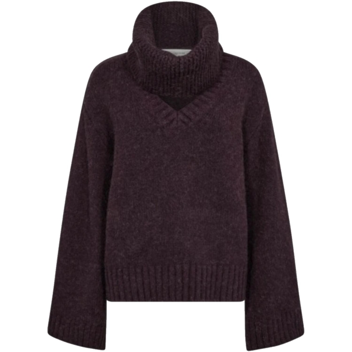 Copenhagen Muse Pullover w.detachable collar 7095 Winetasting Mel