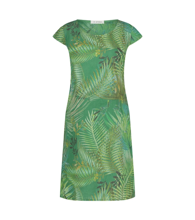 In Shape Dress Fien Leaves 349 Green combi