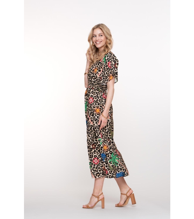 Geisha Dress 720 sand/green/blue
