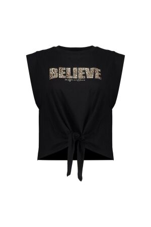 Geisha T-shirt believe animal 999 Black