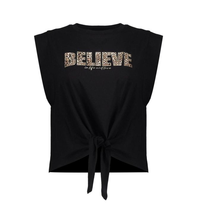 Geisha T-shirt believe animal 999 Black