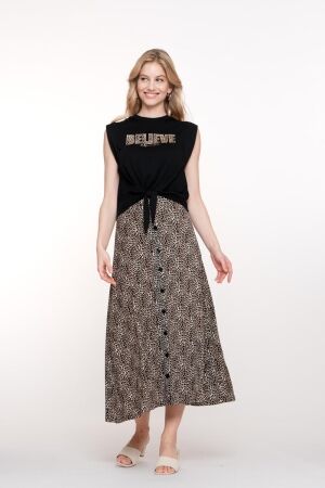 Geisha T-shirt believe animal 999 Black