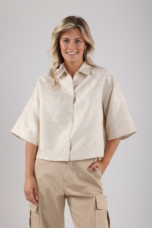 NUKUS Leena Blouse 126 offwhite/gold