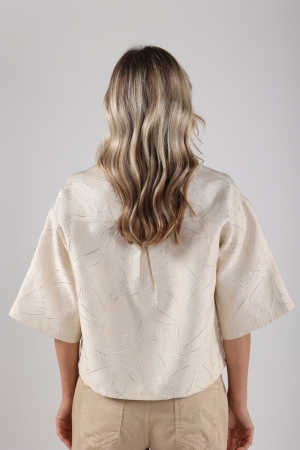 NUKUS Leena Blouse 126 offwhite/gold
