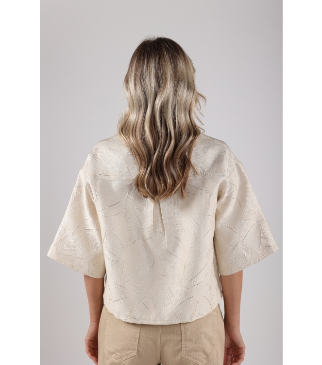 NUKUS Leena Blouse 126 offwhite/gold