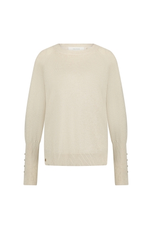 NUKUS Belle Pullover Lurex 9 sand