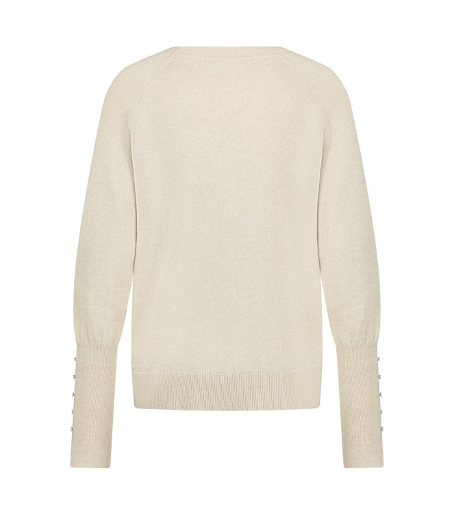 NUKUS Belle Pullover Lurex 9 sand
