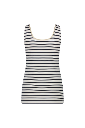 NUKUS Juba Singlet Stripe 219 offwhite/navy