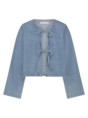 NUKUS Bowy Blouse 24 bleached denim