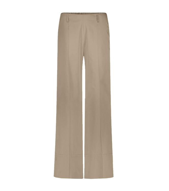 Summum Woman Trousers long cotton stretch 707 Sesame