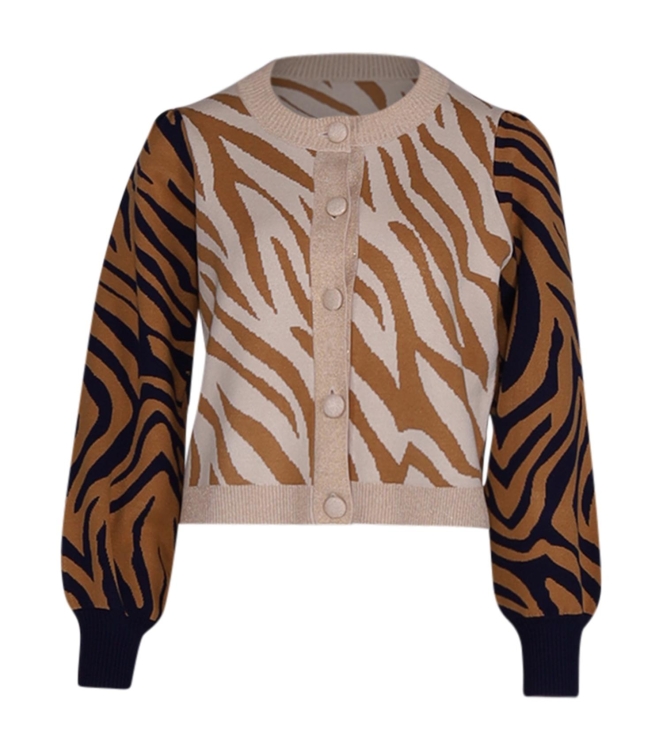 Summum Woman Knitted jacket jacquard viscose polyamide knit 120 Multicolour