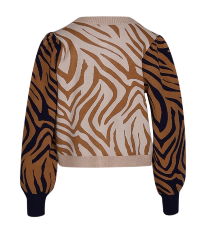 Summum Woman Knitted jacket jacquard viscose polyamide knit 120 Multicolour