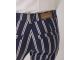 Summum Woman Tapered pant multi stripe cotton twill 480 Navy noir