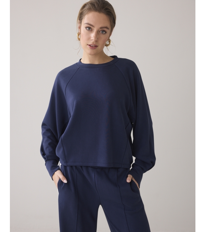 Summum Woman Longsleeve top Soft Scuba 480 Navy noir
