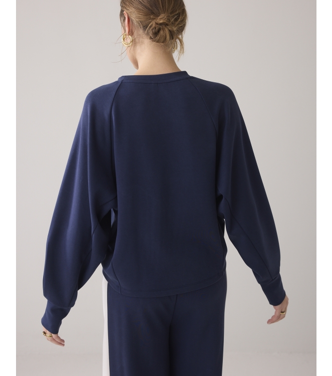 Summum Woman Longsleeve top Soft Scuba 480 Navy noir