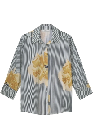 Summum Woman Blouse flowers and stripes 120 Multicolour
