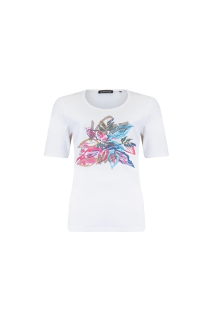 Sarto Fashion T-shirt o-neck m1862 offwhite+sunsetboulevard a/wo