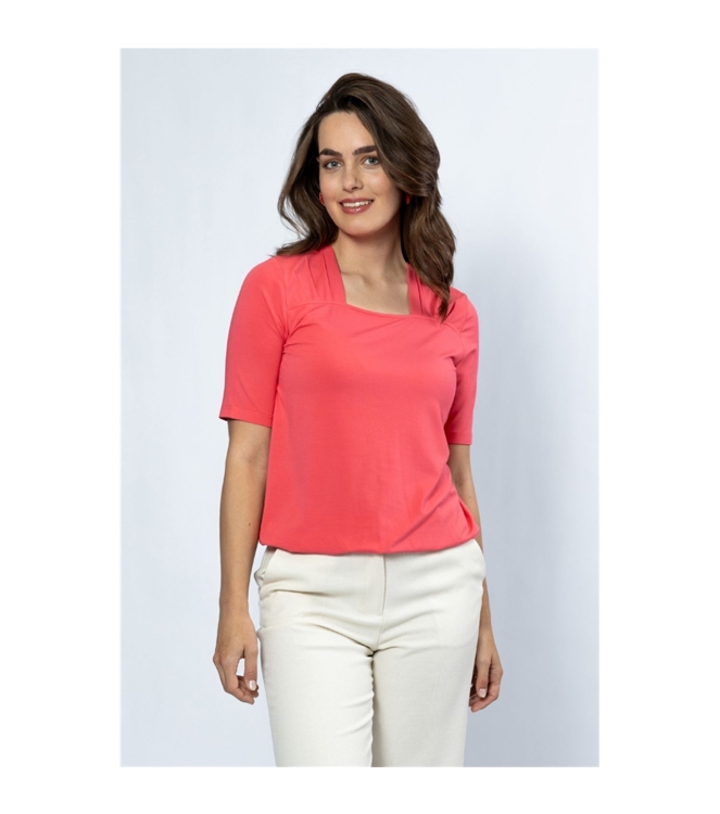 Sarto Fashion Blouson square neck m232 coral