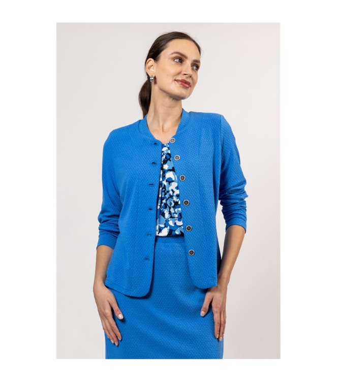 Sarto Fashion Jacket stand-up collar m772 cornflower