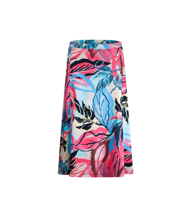 Sarto Fashion Skirt m1870 coral-lagoon+exotic leafs pr