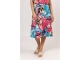 Sarto Fashion Skirt m1870 coral-lagoon+exotic leafs pr