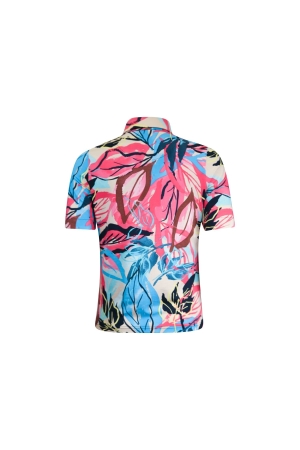 Sarto Fashion Polo s/s m1870 coral-lagoon+exotic leafs pr
