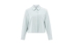Yaya Cropped shirt with pocket 44104 Northern droplet grey