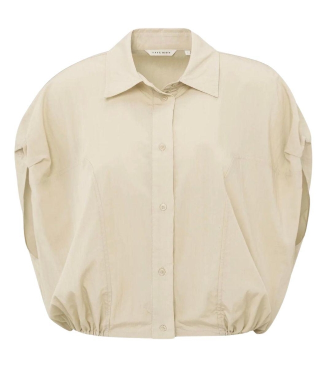 Yaya Sleeveless blouse with elastic summer sand