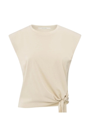 Yaya Sleeveless top with knot 20908 Summer sand