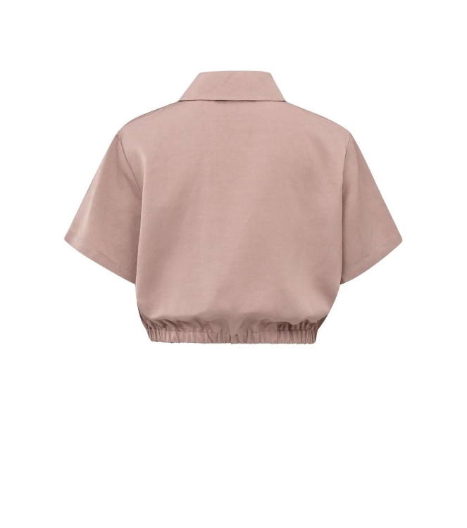 Yaya Satin shortsleeve jacket 99984 Soft mauve pink