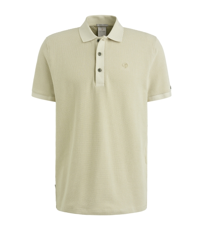 Cast Iron Short sleeve r-neck two tone waffl 7014 Silver birch