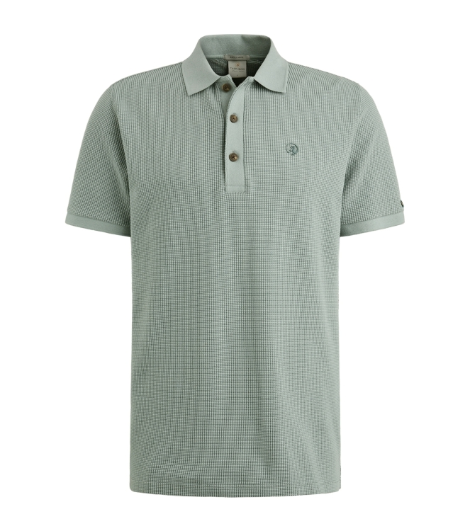 Cast Iron Short sleeve r-neck two tone waffl 5225 Slate