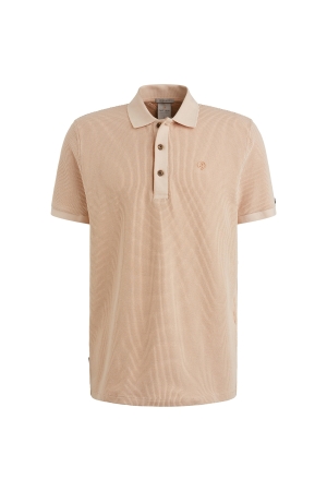 Cast Iron Short sleeve r-neck two tone waffl 7106 Cream tan