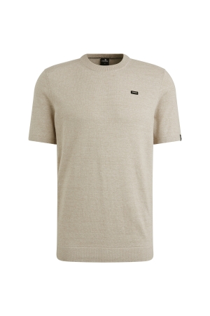 Vanguard Short sleeve r-neck cotton linen b 7074 Silver lining