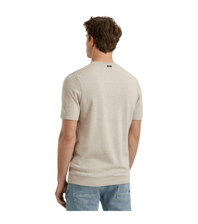 Vanguard Short sleeve r-neck cotton linen b 7074 Silver lining
