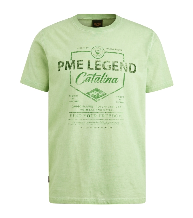 PME Legend Short sleeve r-neck single jersey 6258 Quiet green